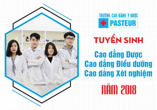  Cao đẳng Y dược Pasteur TPHCM tuyển sinh nguyện vọng bổ sung 2018